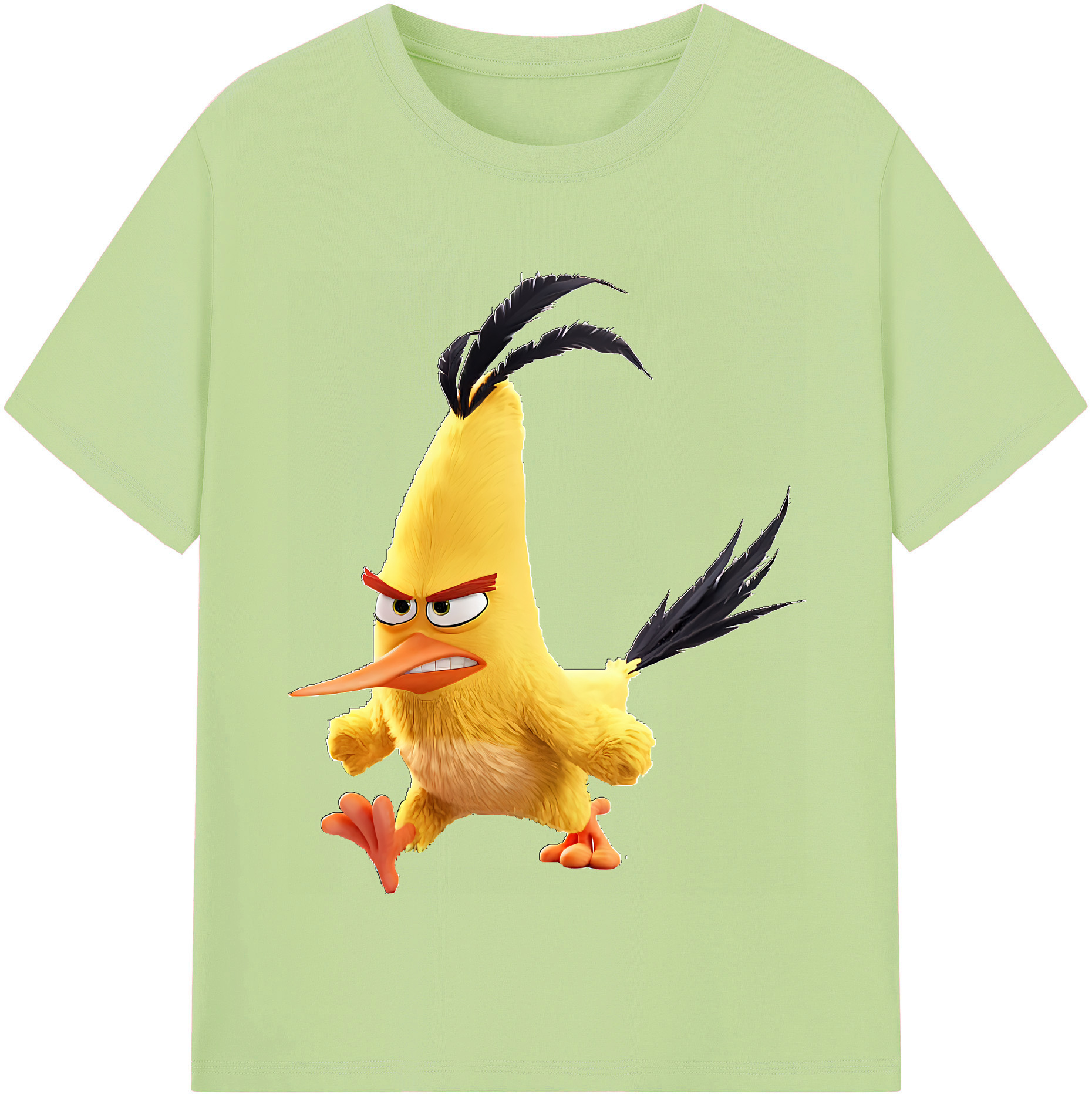 （画像用） Angry Birds アングリーバード 綿100％半袖Tシャツ（フロントプリント）